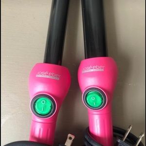 TWO Jose Eber clipless curling iron wands